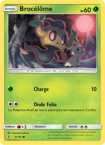 Image de la carte Pokemon Brocélôme 6/145