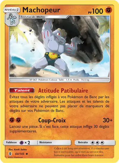 Image de la carte Pokemon Machopeur 64/145