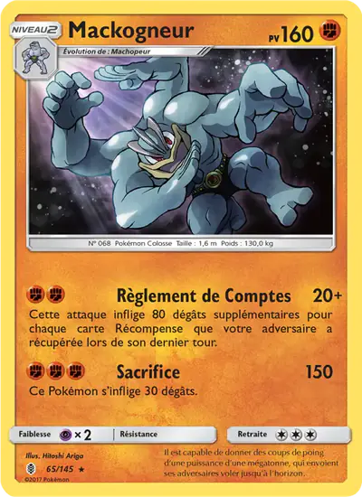Image de la carte Pokemon Mackogneur 65/145