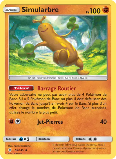 Image de la carte Pokemon Simularbre 66/145