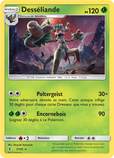 Image de la carte Pokemon Desséliande 7/145