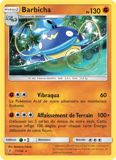 Image de la carte Pokemon Barbicha 71/145