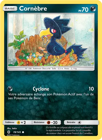 Image de la carte Pokemon Cornèbre 78/145