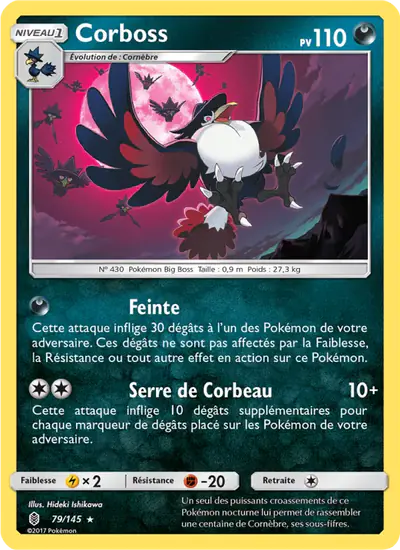 Image de la carte Pokemon Corboss 79/145