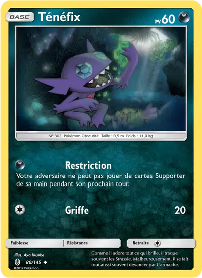 Image de la carte Pokemon Ténéfix 80/145