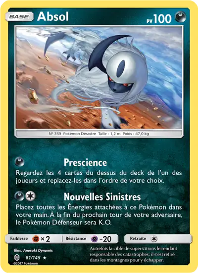 Image de la carte Pokemon Absol 81/145