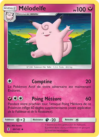Image de la carte Pokemon Mélodelfe 89/145