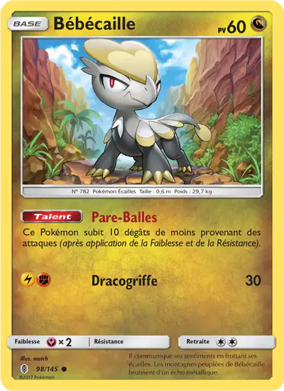 Image de la carte Pokemon Bébécaille 98/145