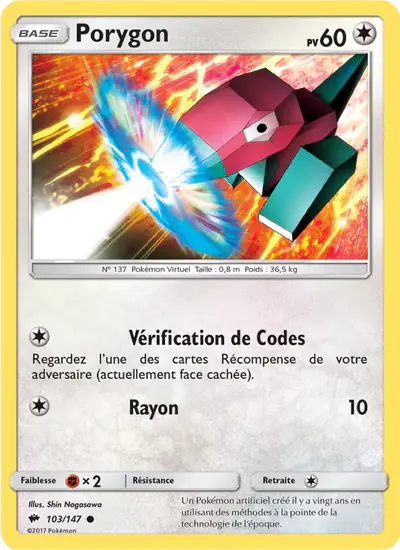 Image de la carte Pokemon Porygon 103/147