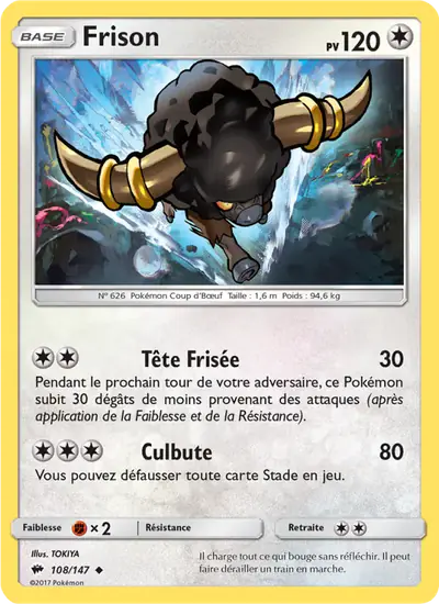 Image de la carte Pokemon Frison 108/147