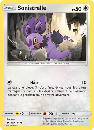 Image de la carte Pokemon Sonistrelle 109/147