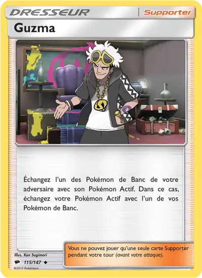 Image de la carte Pokemon Guzma 115/147