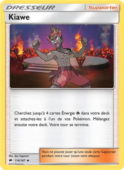 Image de la carte Pokemon Kiawe 116/147