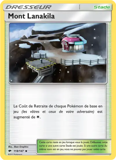Image de la carte Pokemon Mont Lanakila 118/147