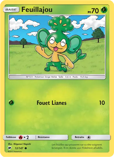 Image de la carte Pokemon Feuillajou 12/147