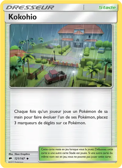 Image de la carte Pokemon Kokohio 121/147