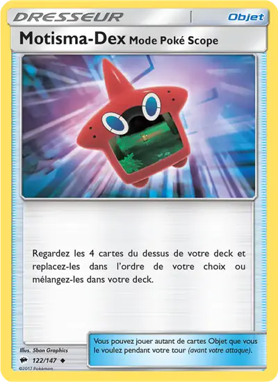 Image de la carte Pokemon Motisma-Dex Mode Poké Scope 122/147
