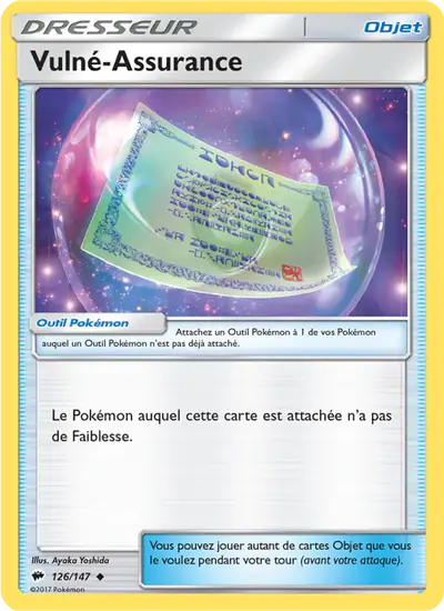 Image de la carte Pokemon Vulné-Assurance 126/147
