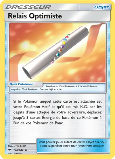Image de la carte Pokemon Relais Optimiste 128/147