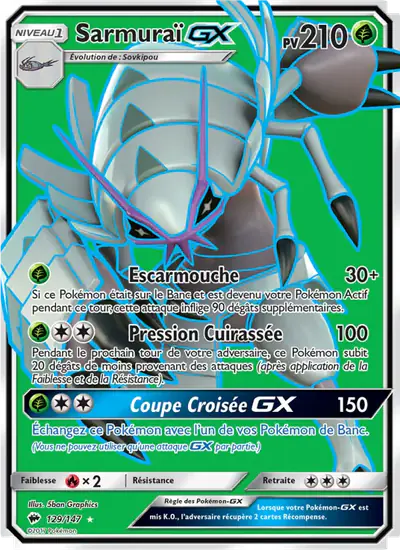 Image de la carte Pokemon Sarmuraï GX 129/147