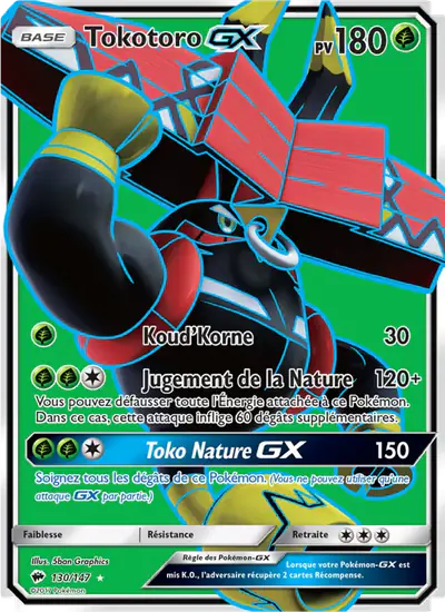 Image de la carte Pokemon Tokotoro GX 130/147