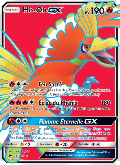 Image de la carte Pokemon Ho-Oh GX 131/147