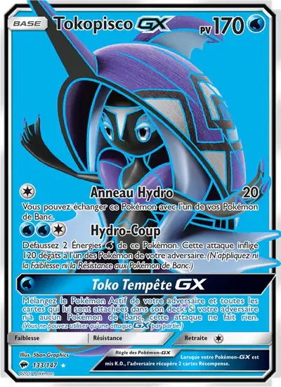 Image de la carte Pokemon Tokopisco GX 133/147