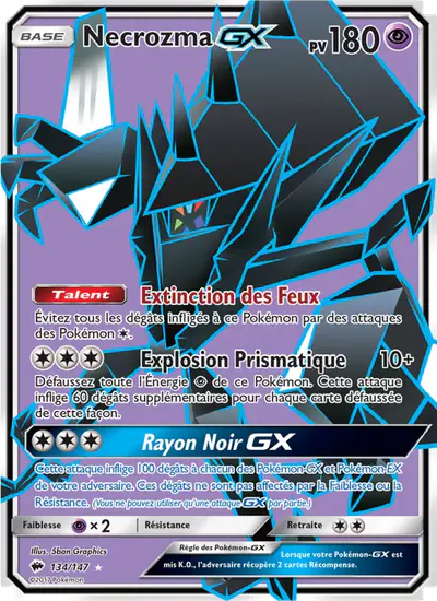 Image de la carte Pokemon Necrozma GX 134/147