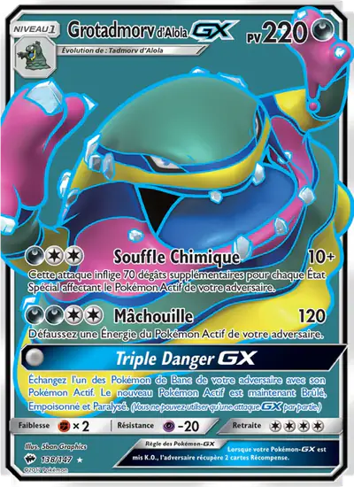 Image de la carte Pokemon Grotadmorv d'Alola GX 138/147