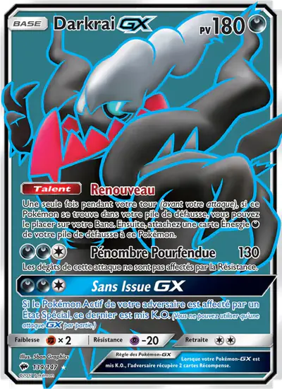 Image de la carte Pokemon Darkrai GX 139/147