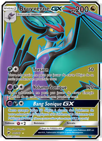 Image de la carte Pokemon Bruyverne GX 141/147