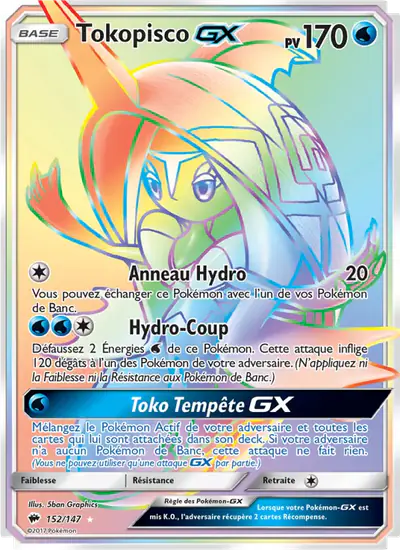 Image de la carte Pokemon Tokopisco GX 152/147