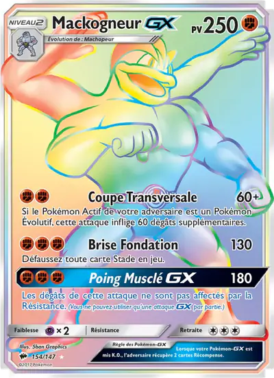 Image de la carte Pokemon Mackogneur GX 154/147