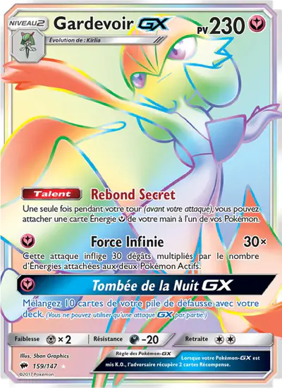Image de la carte Pokemon Gardevoir GX 159/147