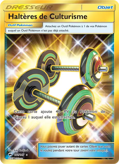 Image de la carte Pokemon Haltères de Culturisme 161/147