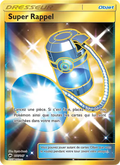 Image de la carte Pokemon Super Rappel 166/147