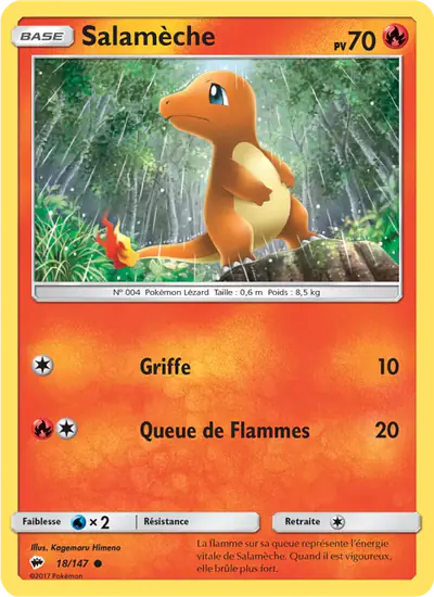 Image de la carte Pokemon Salamèche 18/147