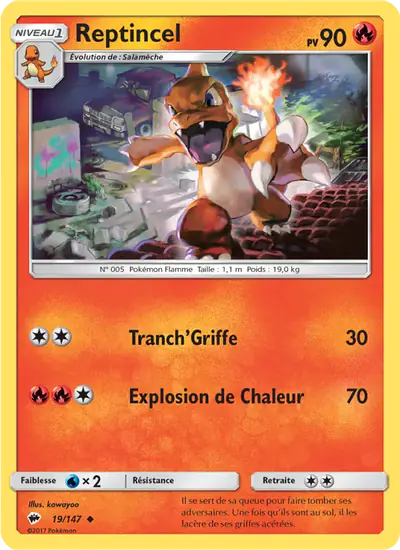 Image de la carte Pokemon Reptincel 19/147
