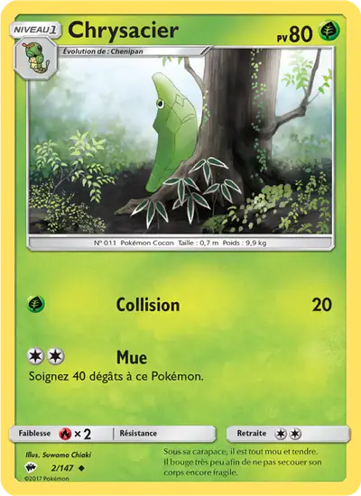 Image de la carte Pokemon Chrysacier 2/147