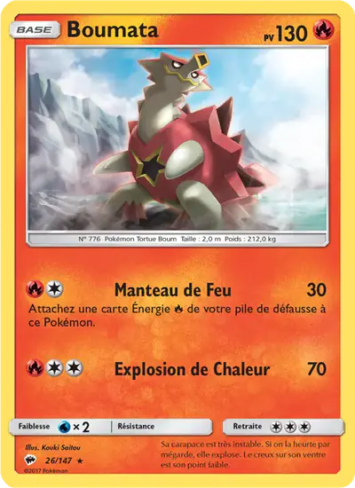 Image de la carte Pokemon Boumata 26/147