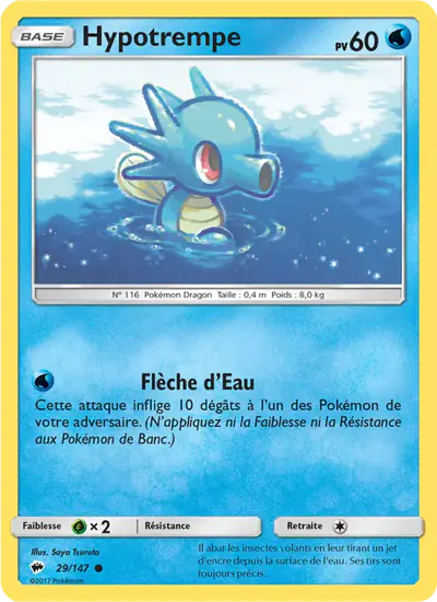 Image de la carte Pokemon Hypotrempe 29/147