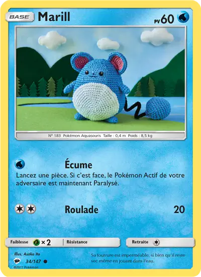 Image de la carte Pokemon Marill 34/147