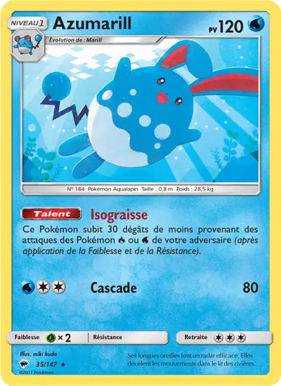 Image de la carte Pokemon Azumarill 35/147