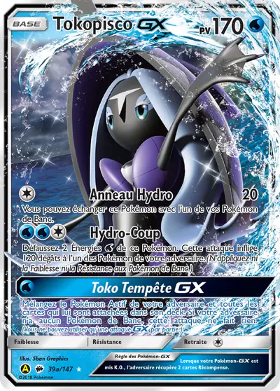 Image de la carte Pokemon Tokopisco GX 39a/147
