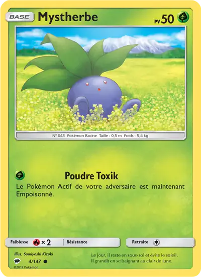 Image de la carte Pokemon Mystherbe 4/147
