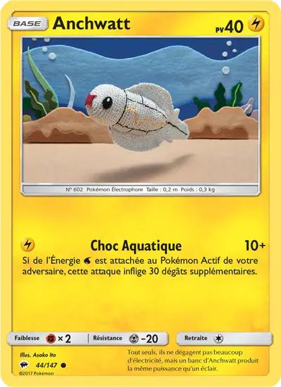 Image de la carte Pokemon Anchwatt 44/147