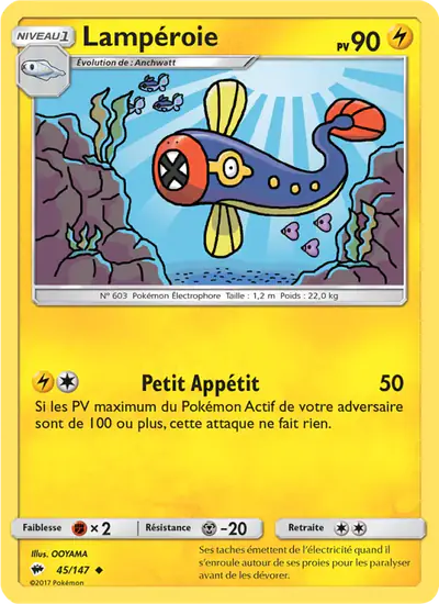 Image de la carte Pokemon Lampéroie 45/147