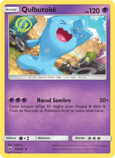 Image de la carte Pokemon Qulbutoké 49/147