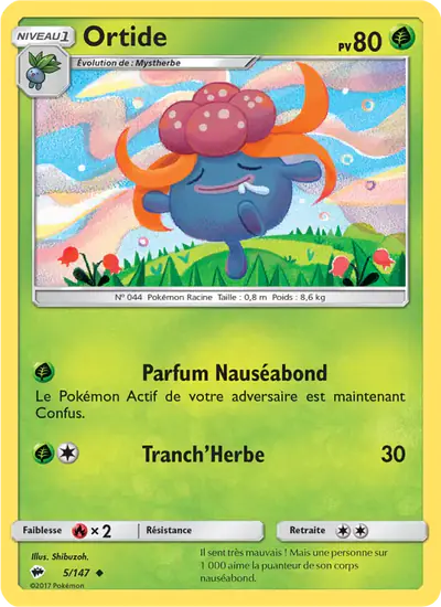 Image de la carte Pokemon Ortide 5/147