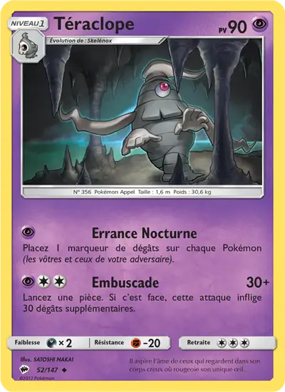 Image de la carte Pokemon Téraclope 52/147